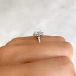 Lab-Created Diamond Ring, 1.50 Carat – D/VVS2 in a Brilliant Cut Halo Setting - Image 3