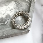 Lab-Created Diamond Ring, 4.5 Carat Oval Cut – 17 Stones E/VS1 in 14K White Gold - Image 7