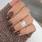 Lab-Created Diamond Ring, 1.50 Carat Pear Shape D/VS1 in 14k Gold (IGI Certified)