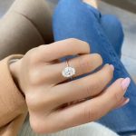 Lab-Created Diamond Ring, 2.55 Carat E/VVS2 Oval Cut in Sleek 14k White Gold (IGI Certified) - Image 3
