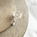 Lab-Created Diamond Ring, 3.02 Carat Three Stone Tapered Baguette in 14K Gold - Image 7