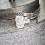 Lab-Created Diamond Ring, 3.02 Carat Three Stone Tapered Baguette in 14K Gold - Image 6