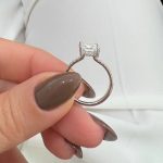 Lab-Created Diamond Ring,1.50 Carat Princess Cut with Hidden Halo & 0.35ct Accents – IGI Certified - Image 4