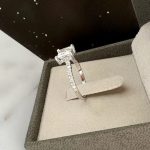 Lab-Created Diamond Ring,1.50 Carat Princess Cut with Hidden Halo & 0.35ct Accents – IGI Certified - Image 6