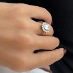 Lab-Created Diamond Ring, 2 Carat E VS1, Halo Engagement Ring in 14k Gold (IGI Certified) - Image 2