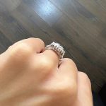 Lab-Created Diamond Ring, 1.5 Carat Big Flower Design - E VS1 Halo in 14k White Gold - Image 6