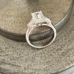 Lab-Created Diamond Ring, 3.02 Carat Three Stone Tapered Baguette in 14K Gold - Image 5