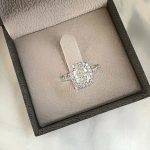 Lab-Created Diamond Ring, 1.5 Carat Cushion Cut – Halo Design, E/VS1 in 14K White Gold - Image 8