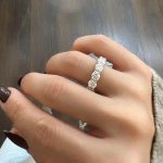 Lab-Created Diamond Ring, 7 Carat Eternity Diamond Band with 13 D-E VS1 Diamonds in 14K Gold - Image 6
