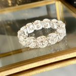 Lab-Created Diamond Ring, 7 Carat Eternity Diamond Band with 13 D-E VS1 Diamonds in 14K Gold - Image 7