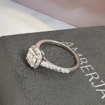 Lab-Created Diamond Ring, 1 Carat E/VS1 - Round Cut with Halo on Diamond Band in 14k Gold (IGI Certified) - Image 6