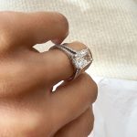 Lab-Created Diamond Ring, 2.50 Carat D/VS1 Radiant Cut - Hidden Halo & Split Shank, IGI Certified - Image 2