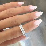 Lab-Created Diamond Ring, 4.5 Carat Oval Cut – 17 Stones E/VS1 in 14K White Gold