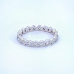 Lab-Created Diamond Ring, Bezel Setting – 0.66 Carat in 14K White Gold - Image 4