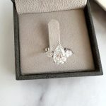 Lab-Created Diamond Ring,  2.5 Carat E/VS1 IGI Certified with Three Dazzling Pear Shapes in 14k White Gold - Image 7