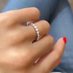 Lab-Created Diamond Ring, Bezel Setting – 0.66 Carat in 14K White Gold - Image 3