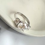 Lab-Created Diamond Ring, 3.5 Carat E/VS1 IGI Cert. Engagement in 14k White Gold - Image 6