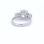 Lab-Created Diamond Ring, 3.5 Carat E/VS1 IGI Cert. Engagement in 14k White Gold - Image 7