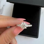 Lab-Created Diamond Ring, 2.05 Carat E VS1 IGI – Dazzling Round Diamond & Side Stones in 14k White Gold