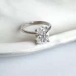 Lab-Created Diamond Ring, 2 Carat E/VS1 Oval - IGI Certified, Elegant 14k White Gold - Image 4