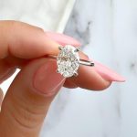 Lab-Created Diamond Ring, 2 Carat E/VS1 Oval - IGI Certified, Elegant 14k White Gold - Image 3