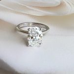 Lab-Created Diamond Ring, 2 Carat E/VS1 Oval - IGI Certified, Elegant 14k White Gold - Image 6