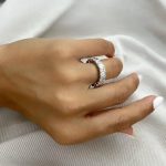 Lab-Created Diamond Ring, 6 Carat E/VVS Emeralds Set in 14K White Gold - Image 3