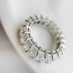 Lab-Created Diamond Ring, 6 Carat E/VVS Emeralds Set in 14K White Gold - Image 2
