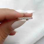 Lab-Created Diamond Ring, Pave-Set Eternity Band in 14k Rose Gold - Image 3