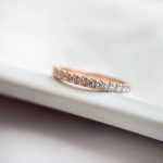 Lab-Created Diamond Ring, Pave-Set Eternity Band in 14k Rose Gold - Image 2