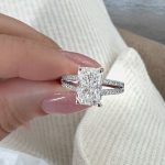 Lab-Created Diamond Ring, 2.50 Carat D/VS1 Radiant Cut - Hidden Halo & Split Shank, IGI Certified - Image 9