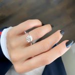 Lab-Created Diamond Ring, 1.03 Carat - IGI Certified  in 14K White Gold