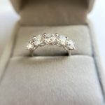 Lab-Created Diamond Ring, 2.5 Carat 5 Diamonds Eternity Ring in Luxurious 14K Gold - Image 7
