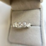 Lab-Created Diamond Ring, 2.5 Carat 5 Diamonds Eternity Ring in Luxurious 14K Gold - Image 6