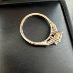 Lab-Created Diamond Ring, 1 Carat Three Stone E/VS1 Diamonds in 14K White Gold - IGI Certified - Image 4