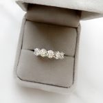 Lab-Created Diamond Ring, 2.5 Carat 5 Diamonds Eternity Ring in Luxurious 14K Gold - Image 5