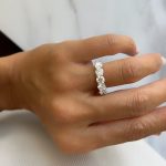 Lab-Created Diamond Ring, 2.5 Carat 5 Diamonds Eternity Ring in Luxurious 14K Gold - Image 10