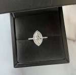 Lab-Created Diamond Ring, 2.11 Carat Marquise Cut - G/VS1, IGI Certified 14K White Gold - Image 4