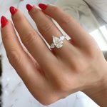 Lab-Created Diamond Ring,  2.5 Carat E/VS1 IGI Certified with Three Dazzling Pear Shapes in 14k White Gold - Image 3