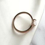 Lab-Created Diamond Ring, 0.5 Carat Heart-Shaped Diamond in 14K Rose Gold - Image 5