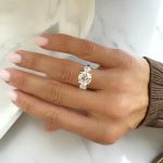 Lab-Created Diamond Ring, 3.5 Carat E/VS1 IGI Cert. Engagement in 14k White Gold - Image 3