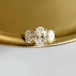 Lab-Created Diamond Ring, Stunning 3 Stone 2.3 Carat Beauty in 14K Yellow Gold