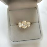 Lab-Created Diamond Ring, Stunning 3 Stone 2.3 Carat Beauty in 14K Yellow Gold - Image 3