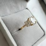 Lab-Created Diamond Ring, Stunning 3 Stone 2.3 Carat Beauty in 14K Yellow Gold - Image 5