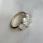Lab-Created Diamond Ring, Stunning 3 Stone 2.3 Carat Beauty in 14K Yellow Gold - Image 7