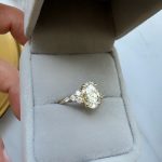 Lab-Created Diamond Ring, 2 Carat Oval with E/VS1 Sparkle in 14K White Gold - Image 2