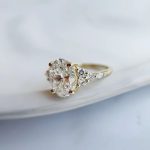 Lab-Created Diamond Ring, 2 Carat Oval Cut E/VS1 – Royal Teira Design with 14K Gold - Image 4