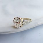 Lab-Created Diamond Ring, 2 Carat Oval with E/VS1 Sparkle in 14K White Gold - Image 4