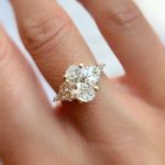 Lab-Created Diamond Ring, 2 Carat Oval Cut E/VS1 – Royal Teira Design with 14K Gold - Image 2