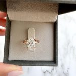 Lab-Created Diamond Ring 3 Carat E/VS1 Oval IGI Certified 14k Rose Gold - Image 5